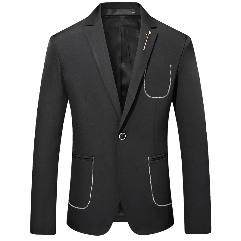 2020 для мужчин Сезон весна-осень Новый Блейзер Пальто/модный дизайн пошив