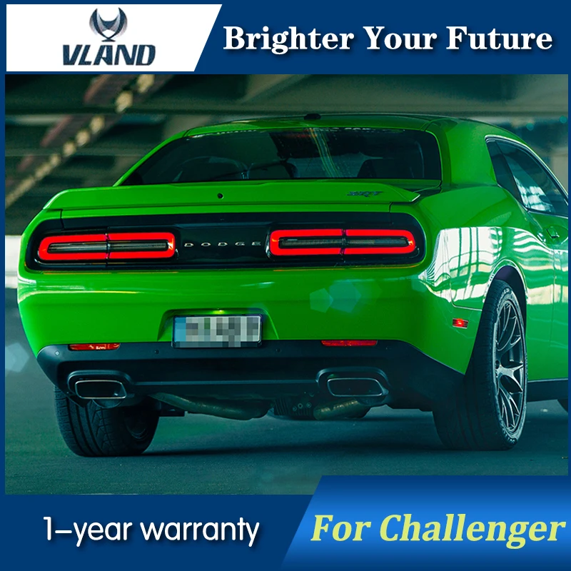 Задние фары для Dodge Challenger 2008 2014 задние с последовательным красным объективом