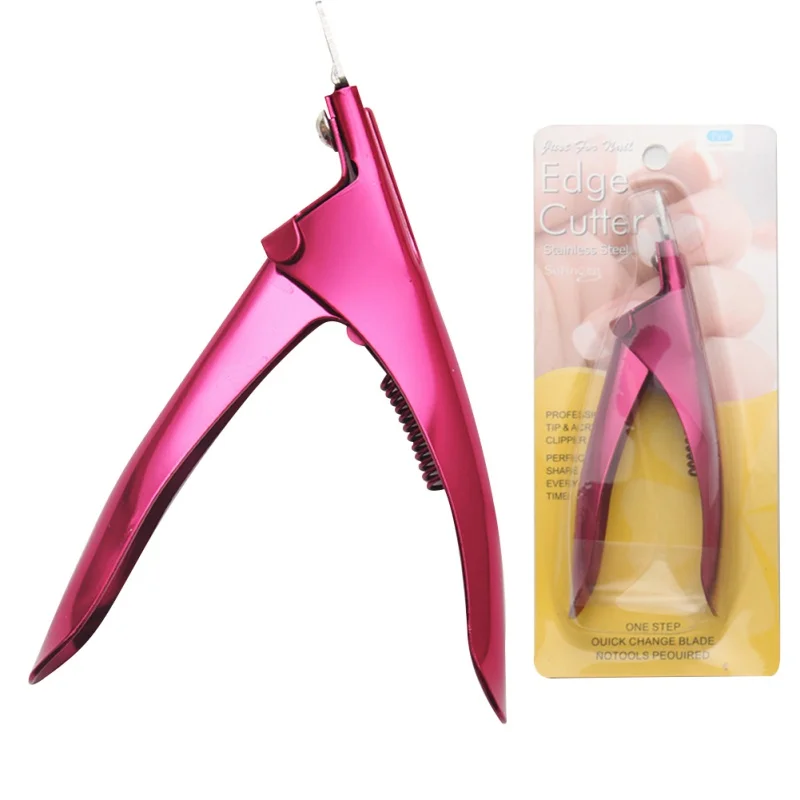 U образные кусачки для ногтей искусственные акриловые накладные кончики