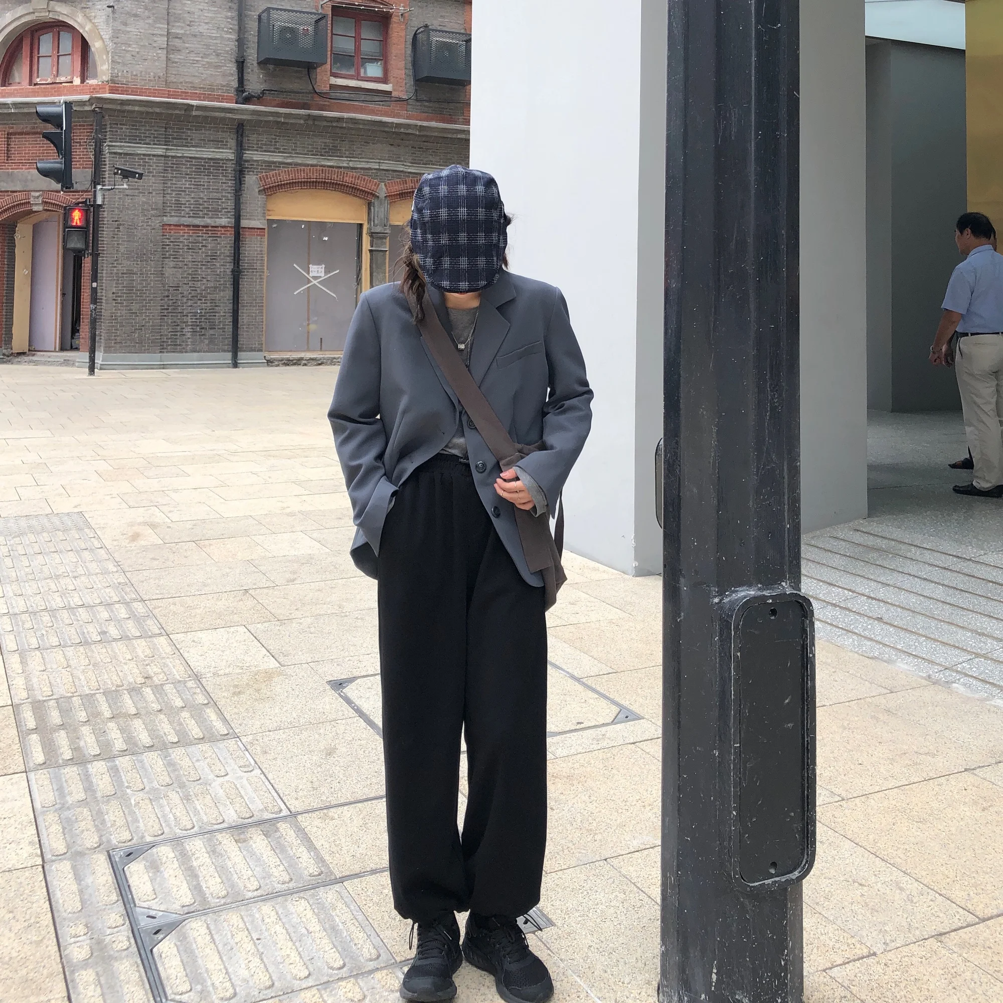 Женский винтажный костюм с юбкой повседневный свободный в западном стиле