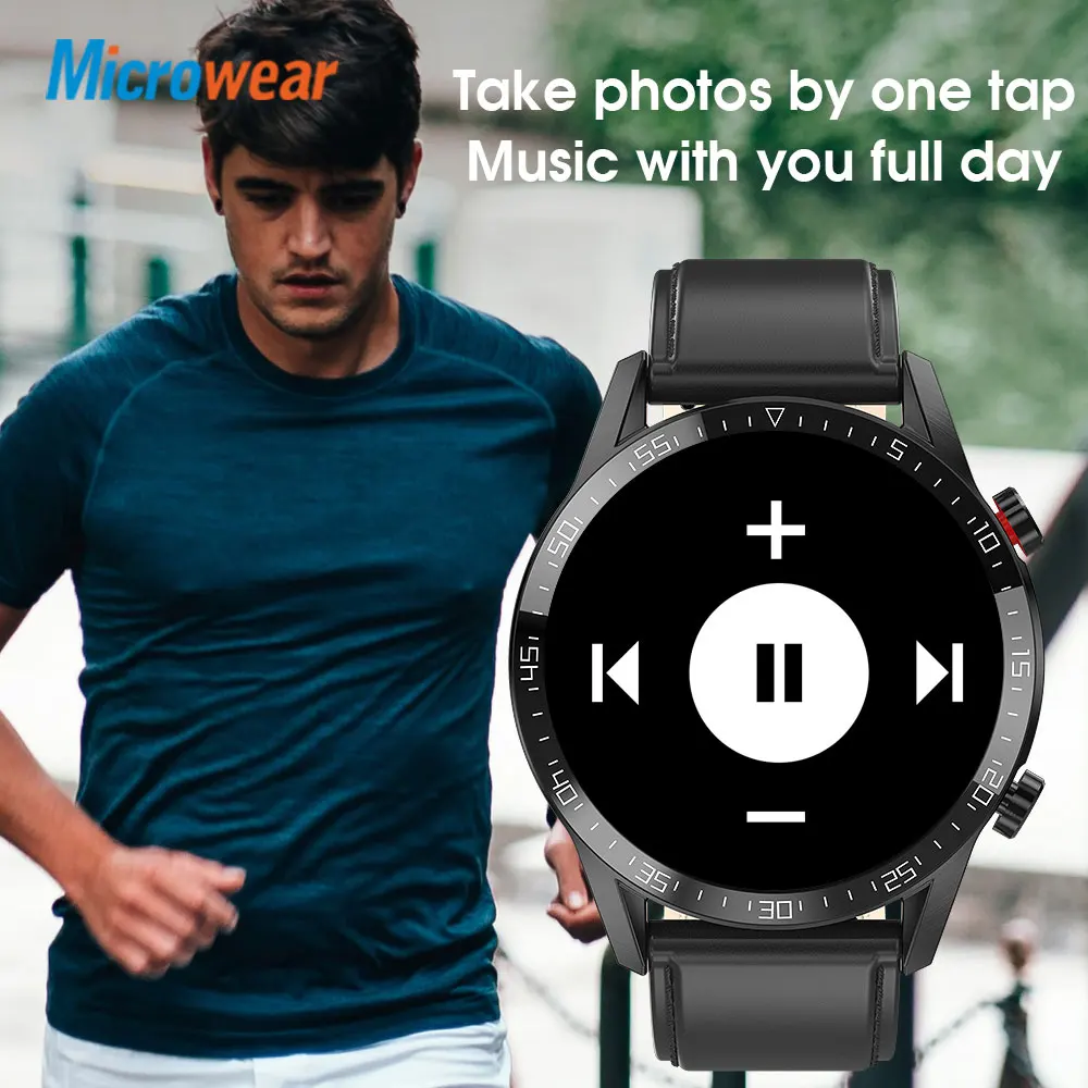 2021 Новый Microwear L13 Smart Watch ЭКГ сердечный ритм вызовов через Bluetooth крови Давление