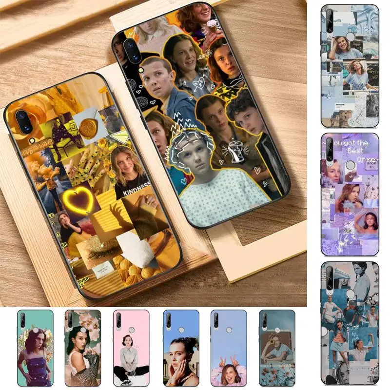 

Yinuoda Millie Bobby Brown Phone Case for Huawei Y 6 9 7 5 8s prime 2019 2018 enjoy 7 plus