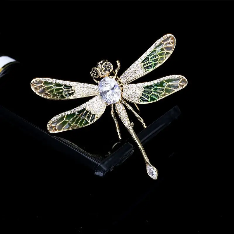 

Dragonfly Brooch Female Fashion Personality Wings Activity Temperament Pin Coat Cardigan Painted Corsage