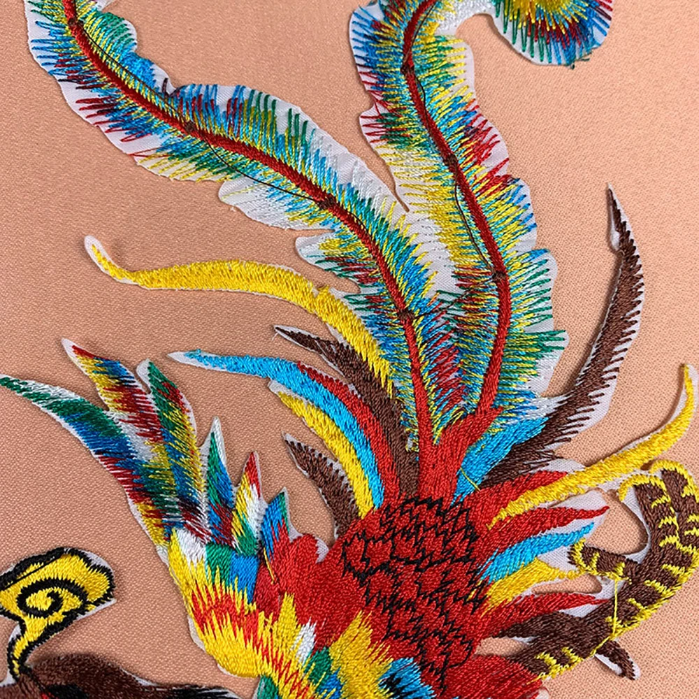 Lychee Life сделай сам патчи с вышивкой Феникс для пришивания утюгом одежды сумки