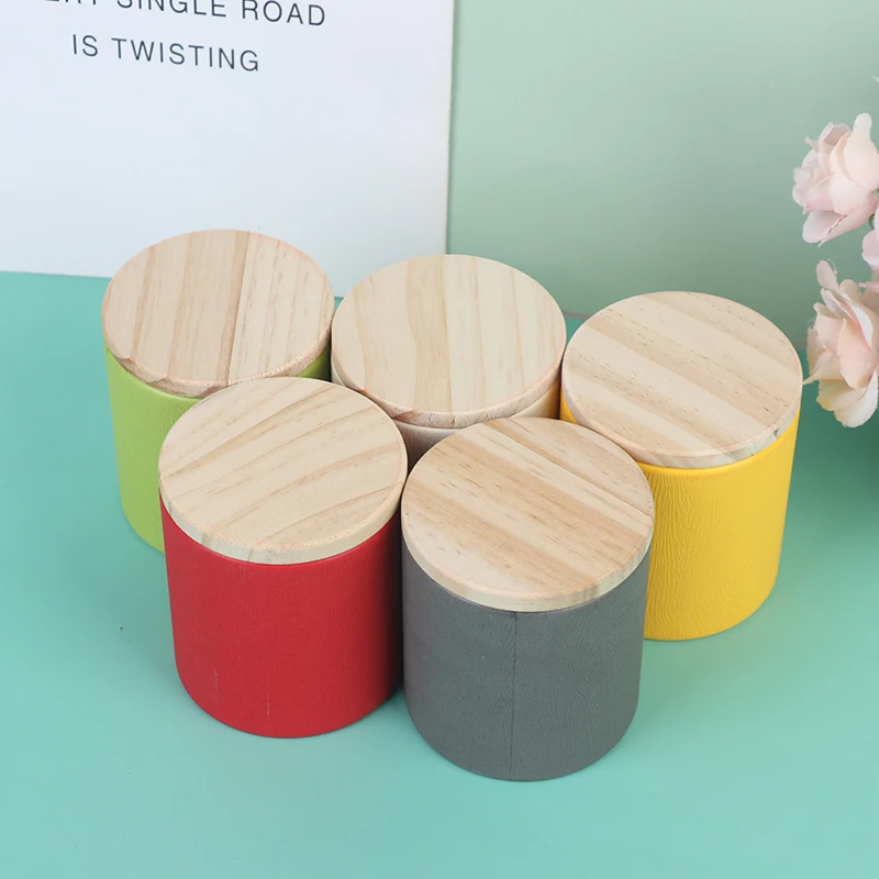 

Hot Sales Wood Box Solid Storage Box Home Organizer Coffee Tea Cans Party Gifts New 5 Colors