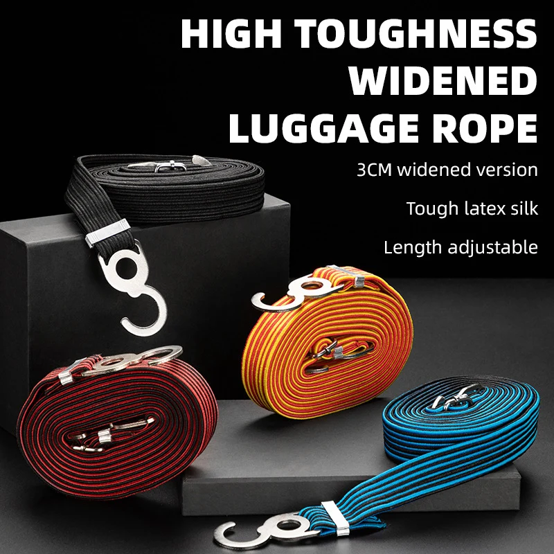 

Bicycle Trunk Binding Belt Pull Cargo Strap Cycling Elastic Rope Rubber