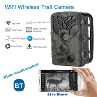 wifi 830 trail camera bluetooth compatible control hunting cameras 20mp 1080p night vision wildlife photo traps forest camera
