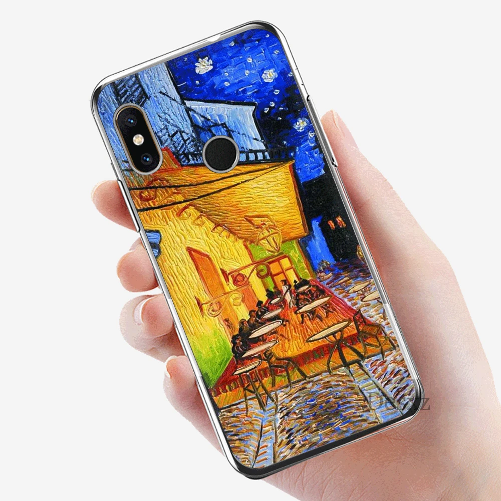 H9 Чехол стильная футболка с изображением персонажей видеоигр для Xiaomi mi 5 5S 6 6X8 SE A1 A2 Lite mi x 2S 6A 9 9se макс 3 жесткий чехол Живопись Ван Гога для Чехлы - Цвет: H9