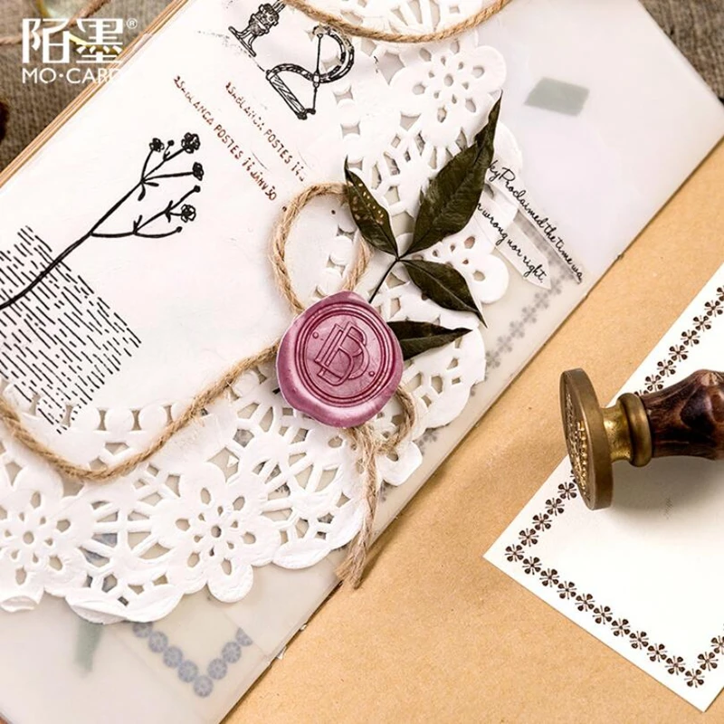 Винтажная наклейка для скрапбукинга 46 шт./кор. в стиле ретро огненная бумага