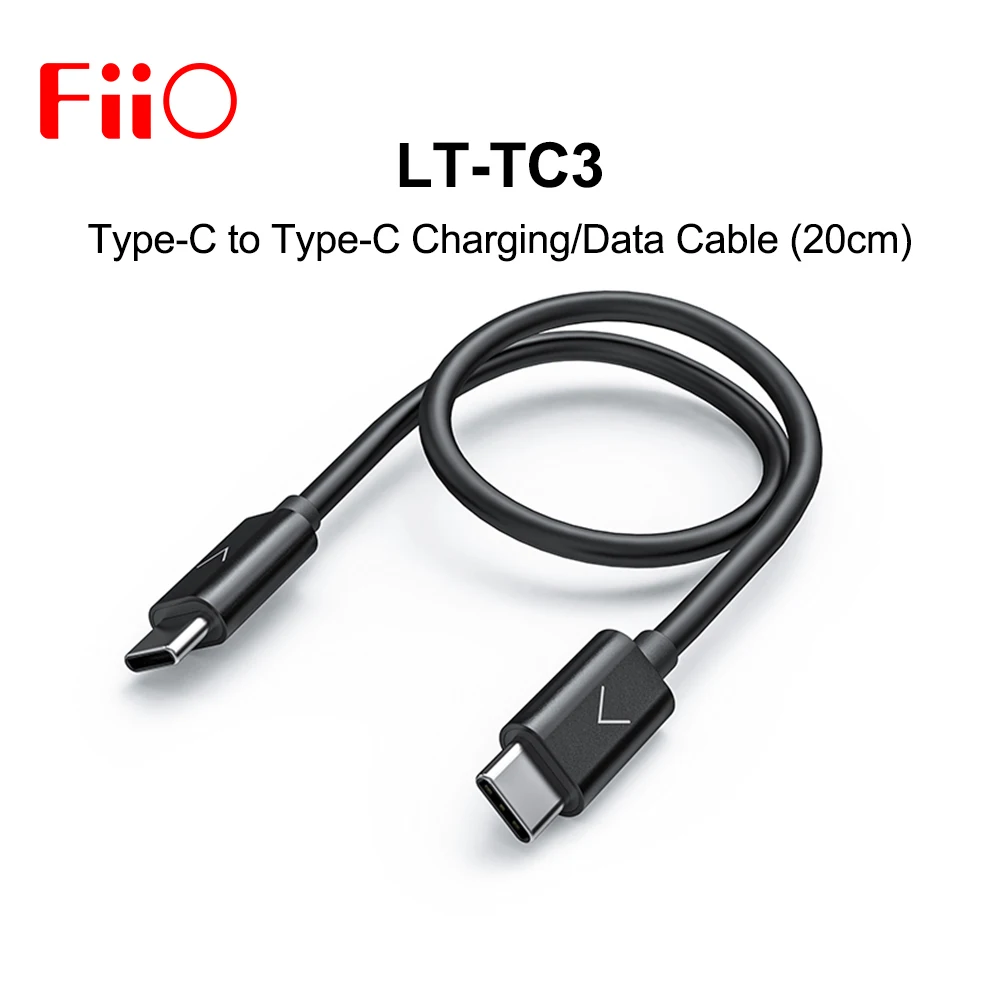 FiiO LT-TC3 20cm Type-C to Type-C Charging Data Cable for Android phone Connect with Music Players/BTR3/BTR5/Q3/M5