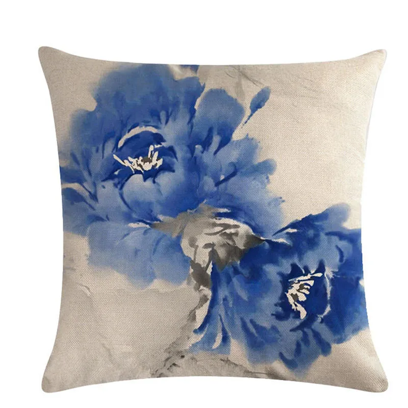 Лето чернила тема спальня гостиная наволочка офисный стул задняя подушка мягкий