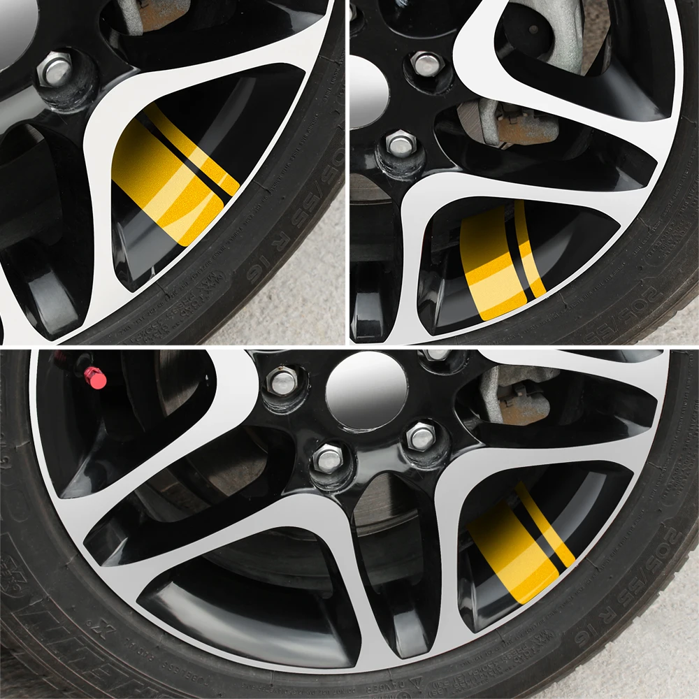 6 шт. светоотражающие виниловые наклейки на обод колеса для MG 3 5 7 HS ZS GS Hector TF GT ZR RX5