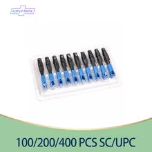 Free Shipping FTTH SC UPC Single-Mode Fiber Optic SC Quick Connector FTTH Fiber Optic Fast Connector SC Connector