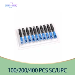 free shipping ftth sc upc single mode fiber optic sc quick connector ftth fiber optic fast connector sc connector free global shipping