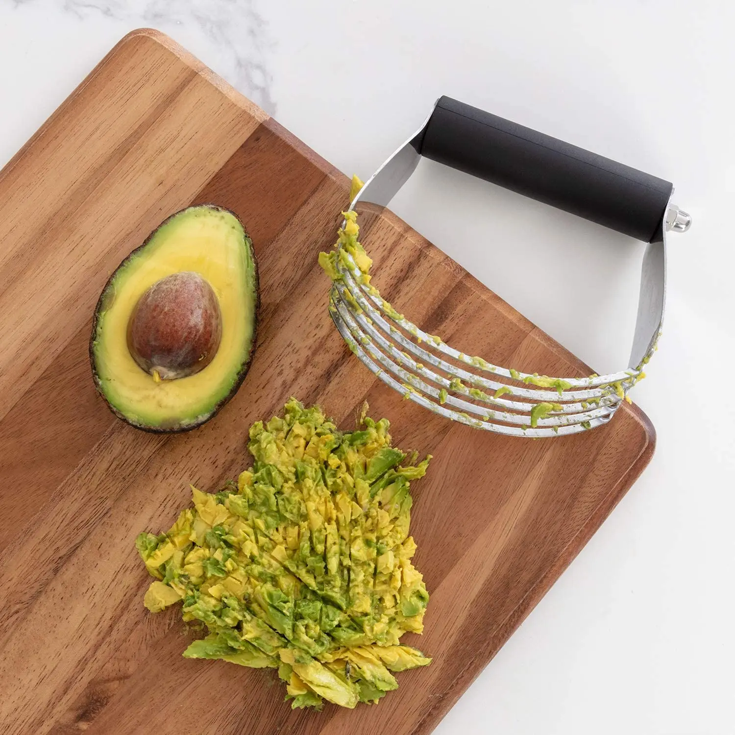 

Dough Blender, Top Professional Pastry Cutter with Heavy Duty Stainless Steel Blades, Medium Size