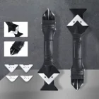 Креативный силиконовый инструмент больше в 1, герметик для отделки и герметика, набор инструментов для гладкого скребка, пластиковые Угловые ручные инструменты, аксессуары