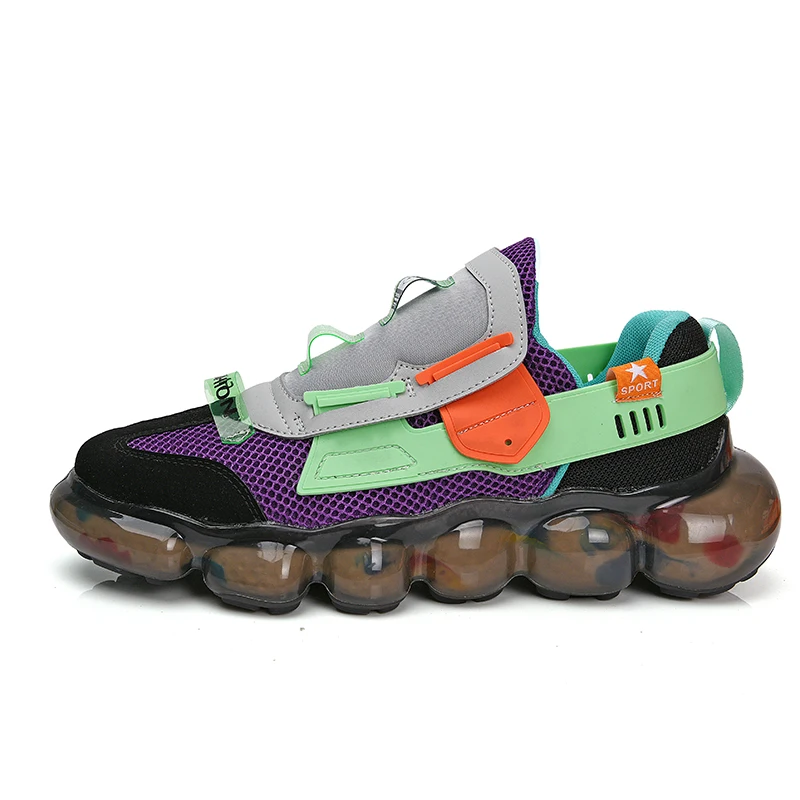 

Times New Roman Fashion Bubble Sole Breathable Men Chunky Sneakers 2020 Autumn Spring Height Increasing Adult Men Casual Shoes