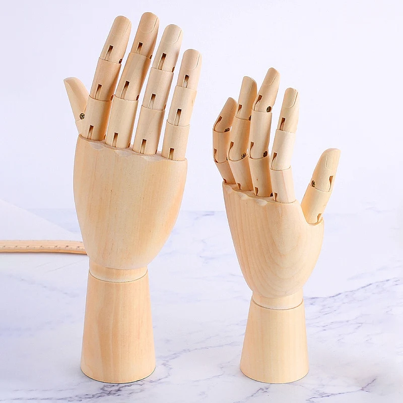 Деревянная правая рука художественная модель деревянная скульптура манекен