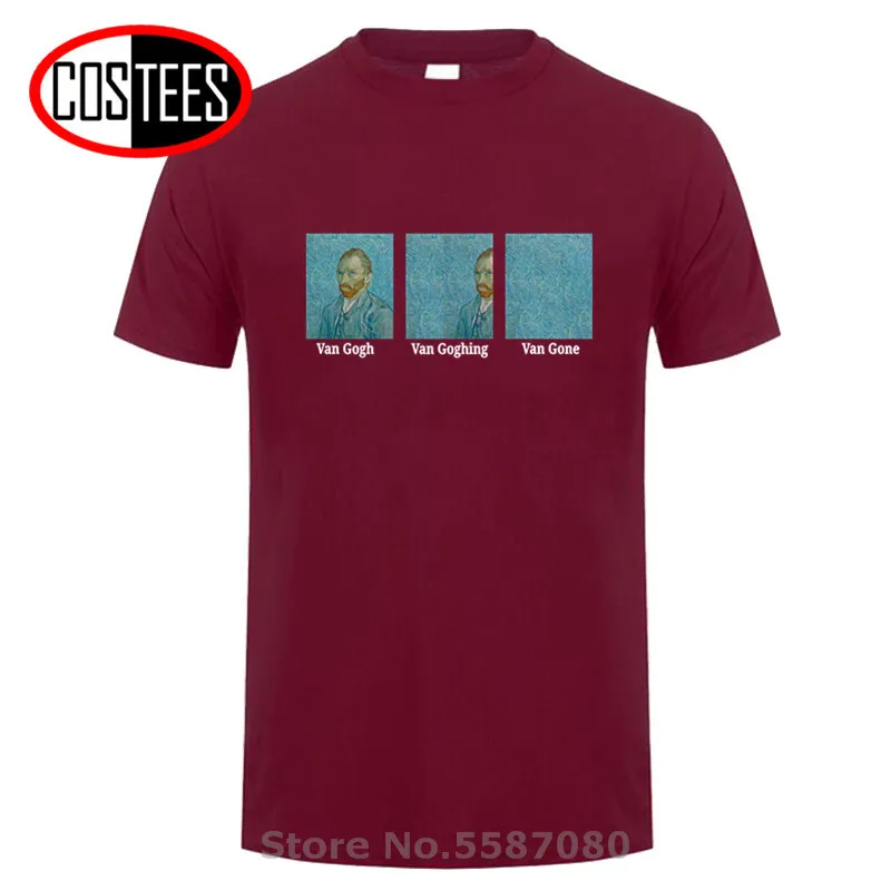 Винтажная Женская забавная футболка с изображением Ван Гога исчезла лучший