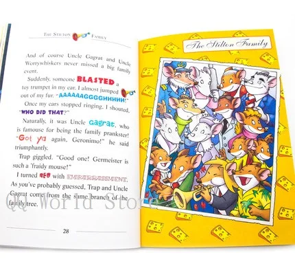 4 книги Geronimo Stilton Paw Box Set 1 Humor Adventure Исследуйте смелые комиксы фантастика Родитель