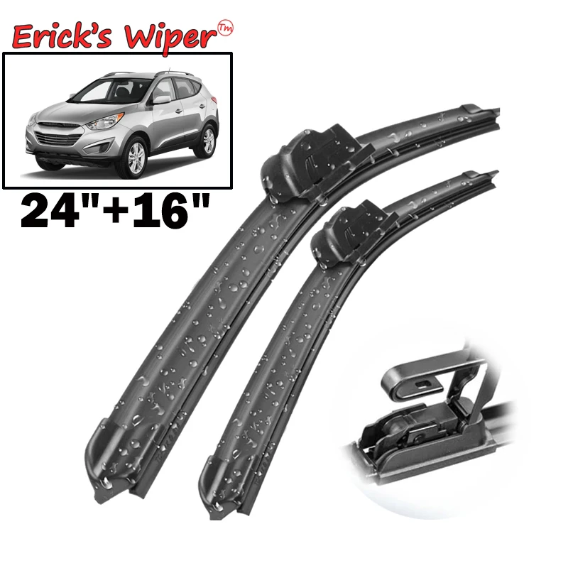 

Стеклоочиститель Erick's LHD передние щетки стеклоочистителя для hyundai Tucson ix35 MK2 2010-2015 лобовое стекло Переднее стекло 24 "+ 16"