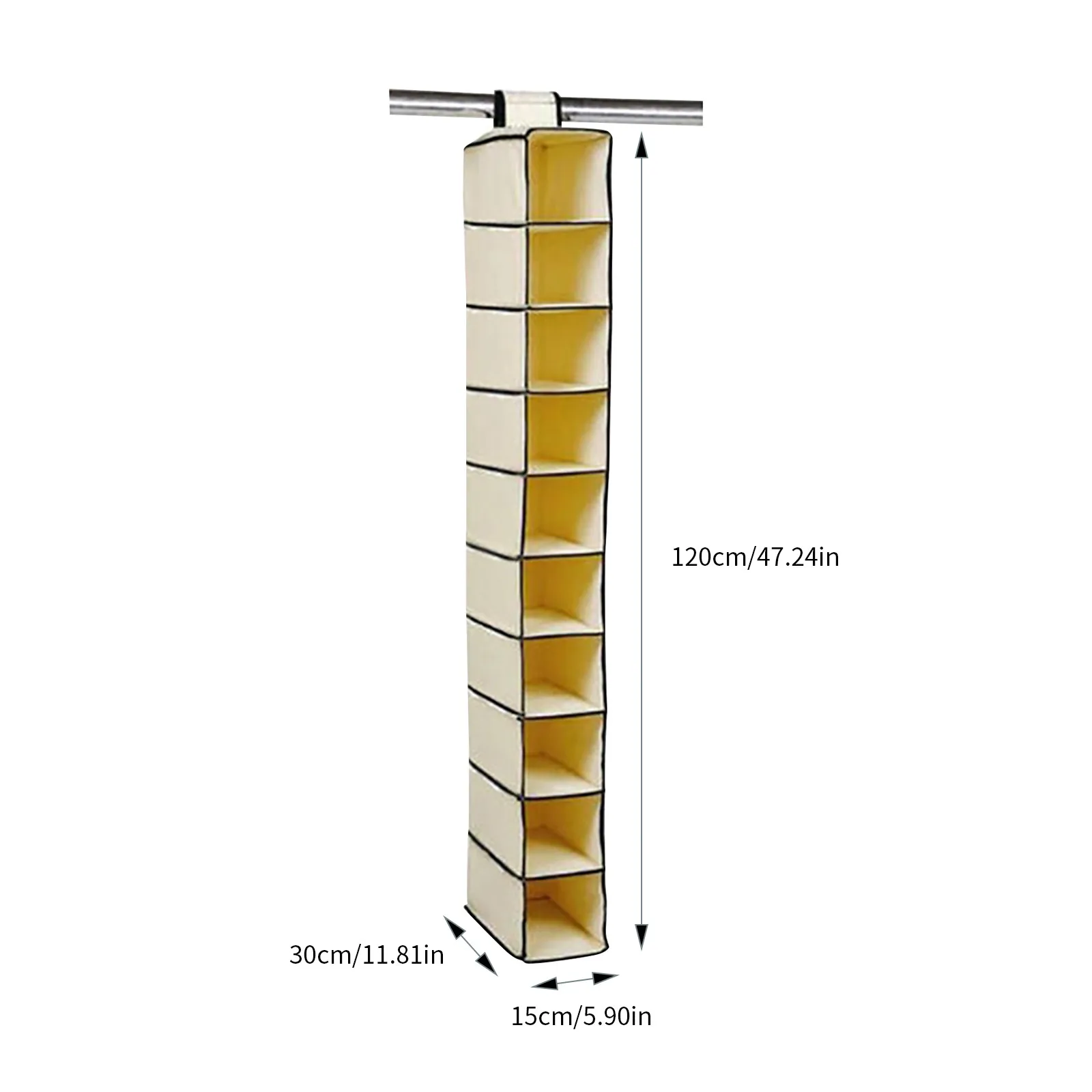 

10 Layers Hanging Storage Bag Closet Organizer Wardrobe Organizer Clothes Door Storage Pocket Shoes Hanging Drawer Box Shelves