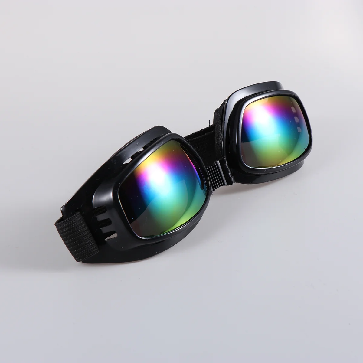 

Outdoor Snowboard Goggles Skiing Bike Motorcycle Cycling Protective Safety Goggles Glasses (Black Frame and Colorful Glass)