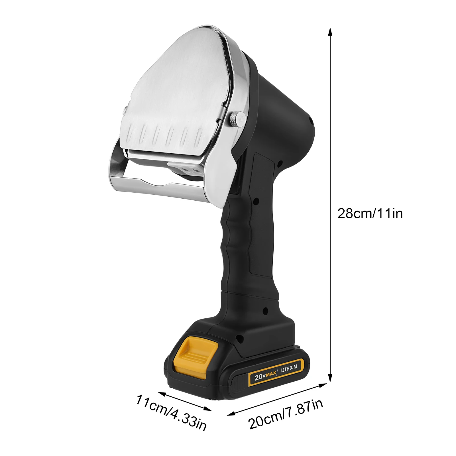 

Professional Cordless Electric Turkish Kebab Knife Portable Cordless Meat Cutter Handheld Turkish Kebab Slicer with 2 Blades