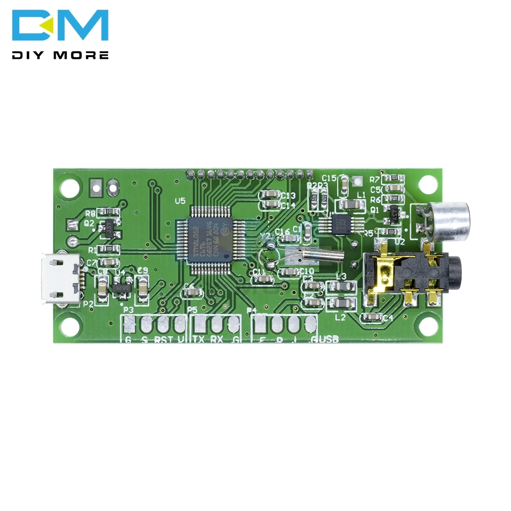 DSP PLL 87-108 МГц стерео fm-передатчик модуль цифровой ЖК-дисплей беспроводной микрофон плата многофункциональная частотная модуляция