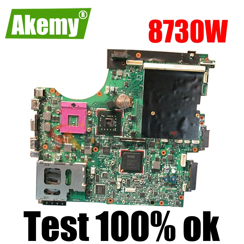 

Материнская плата AKemy 493980-001 509762-001 для ноутбука HP Elitebook 8730 Вт, материнская плата PM45 DDR2