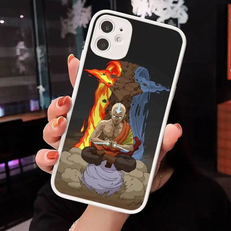 

Avatar The Last Airbender Phone Case Matte transparent For White iPhone 12 Mini 11 Pro XR XS Max 7 8 Plus X Back Cover