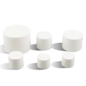 100x3 г высокое количество морозового белого крема банка маленькая пластиковый косметический контейнер бутылка баночка для образцов макияжа, косметическая упаковка