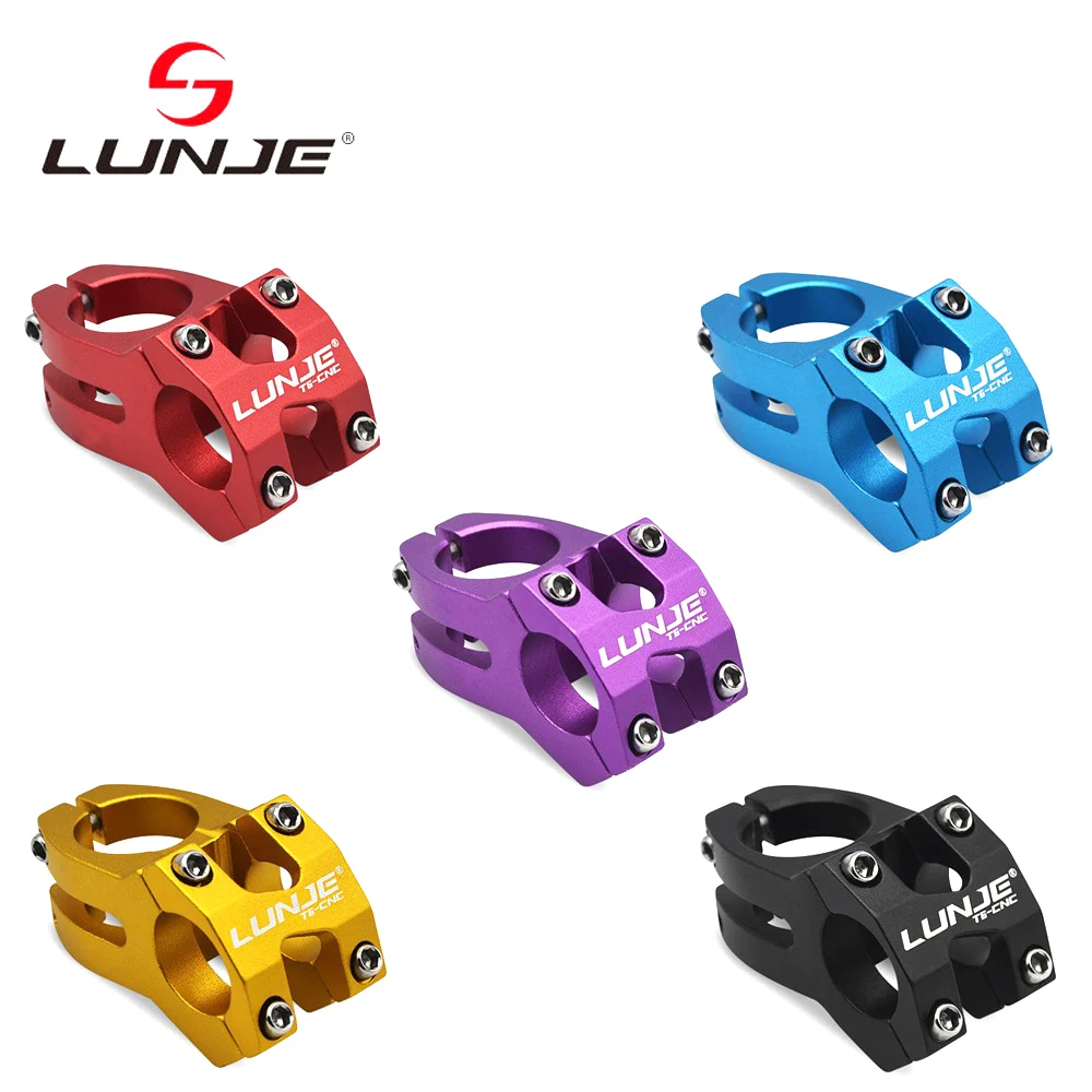 

LUNJE MTB Bike Stem 1 inch Handlebar Stem Cycling Bicycle Aluminium Alloy High-strength CNC Outdoor Cycling Accessories