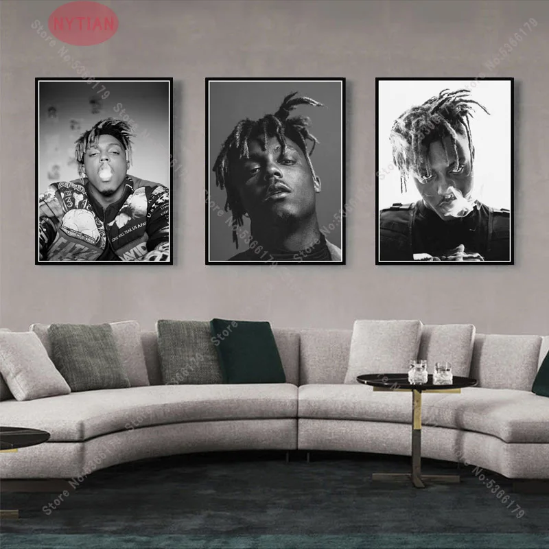 NT544 живопись R.I.P Juice WRLD рэпер звезда рэп музыкальный певец Альбом плакат печать на