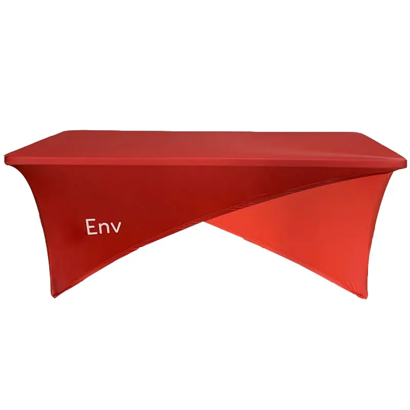 Cloth 4ft 6ft 8ft Advertising Spandex Tablecloth For Trade Show Outdoor Display