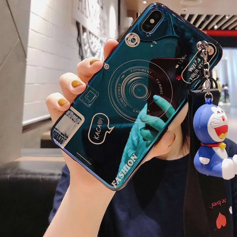 Чехол с синим светом для Xiaomi Mi A1 A2 Lite Redmi 5 Plus S2 Note 6 Pro чехол подвесным держателем на