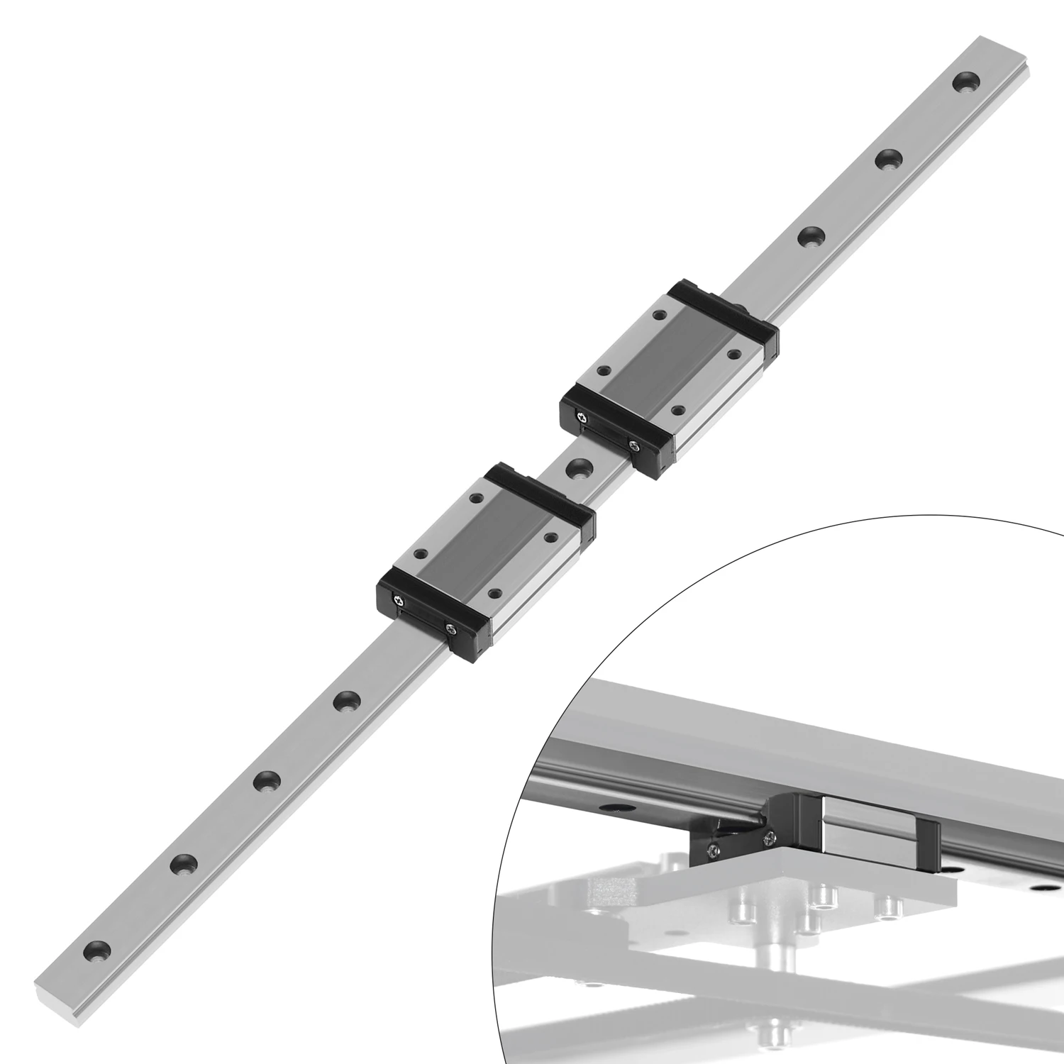 

NEW 3D Printer Linear Guide Core xy MGN12H 100 150 200 250 300 350 400 450 500 550 600mm linear rail + MGN12C or MGN12H carriage