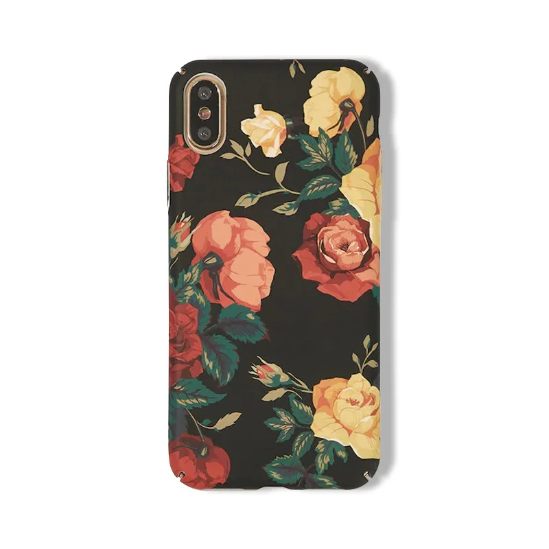 

Black rich flower water sticker printing is suitable for mobile phone case soft shell apple iphone 6/7 / 8p / XR / X / 11