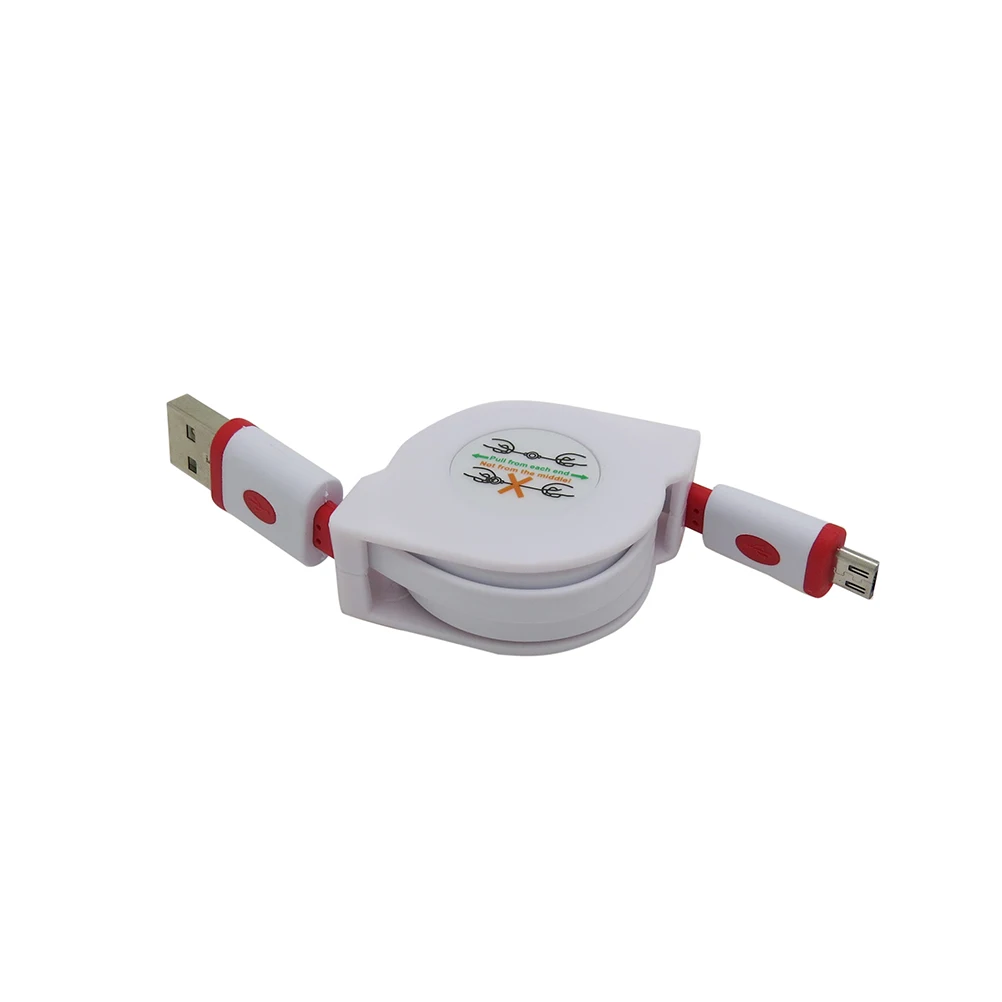 1M2M3M Выдвижной Micro USB Быстрый зарядный плоский кабель для синхронизации данных и