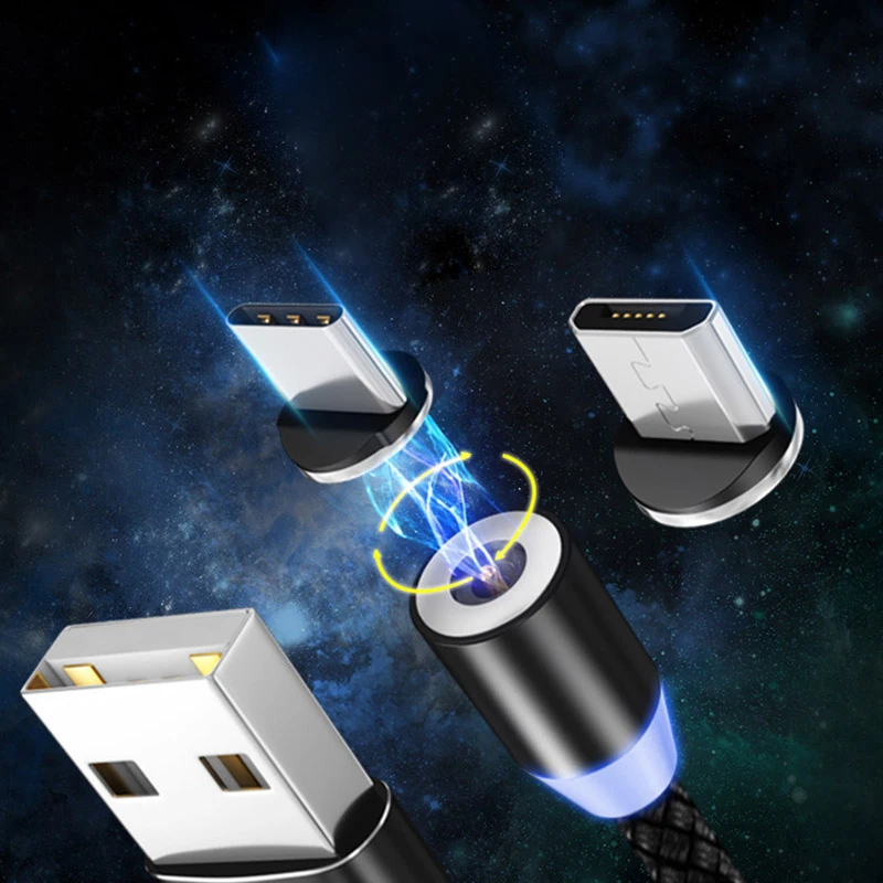 Магнитное зарядное устройство Huawei кабель Micro USB Type-C для Samsung быстрая зарядка на
