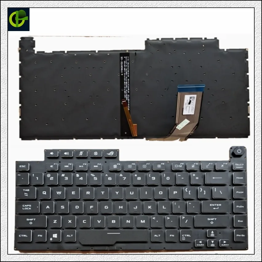 

Клавиатура с английской подсветкой для ASUS ROG Strix Scar III G512 L 3 PLUS G531 S5D G531GT G531G GL531 G531GV G531GU V184262GS1 US
