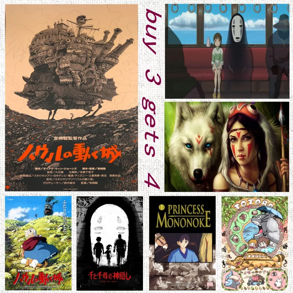 Hayao Miyazaki аниме Тоторо движущийся замок набор фильмов с рисунком в виде раздутого