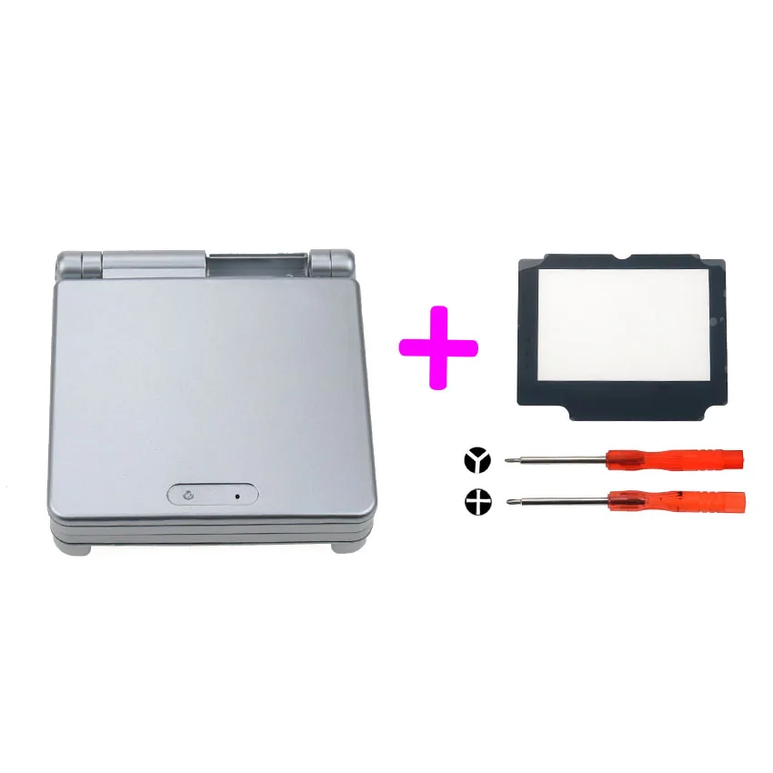 YuXi полный комплект корпус оболочка запасная часть для nintendo для Gameboy Advance SP для GBA SP чехол крышка с экраном объектив инструменты - Цвет: D