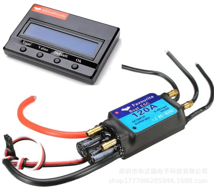 fvt 120a 2s 6s bec 5v5a бесщеточный esc электриче
