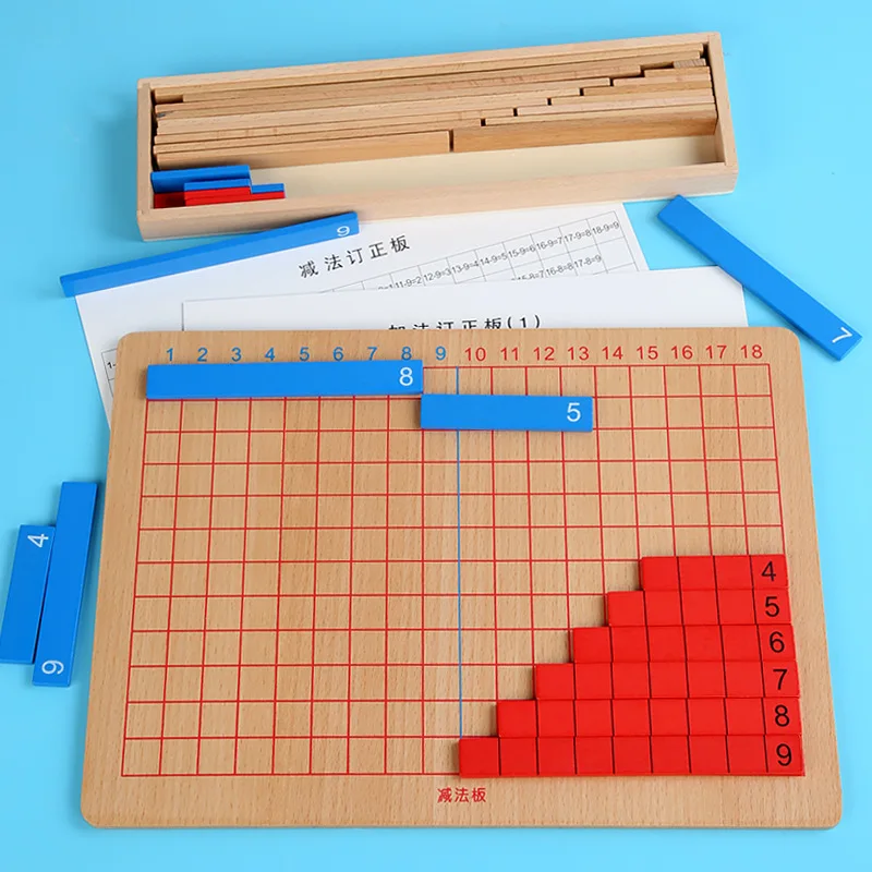

Math Toys for Children Montessori Early Education Wooden Toy Addition and Subtraction Mathematical Calculation Kids Eductional