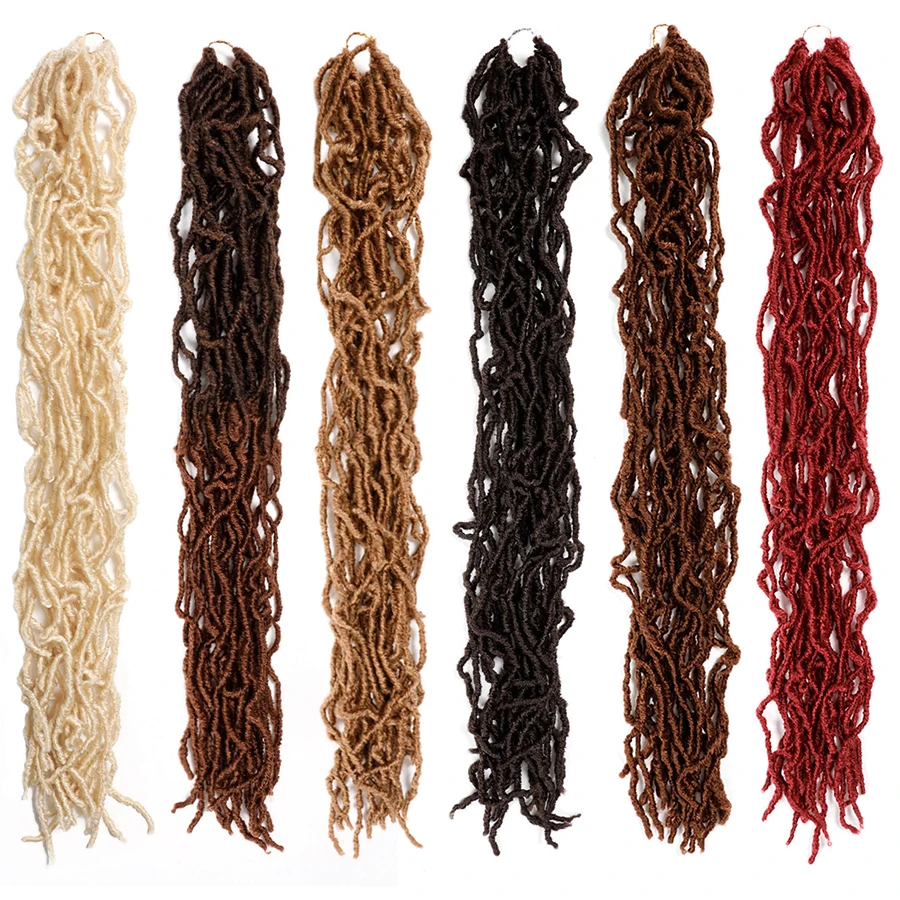 

LAIYA Hair For Braids 18 Inch Faux Locs Curly Crochet Hair Natural Synthetic Hair Extension Braids Braiding Hair Box Braids