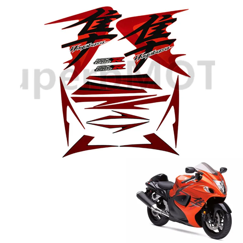 Мотоцикл весь наклейка на обтекатель наклейка для Suzuki GSXR1300 Hayabusa 2008 2009 2010 2011 3 м весь автомобиль наклейка