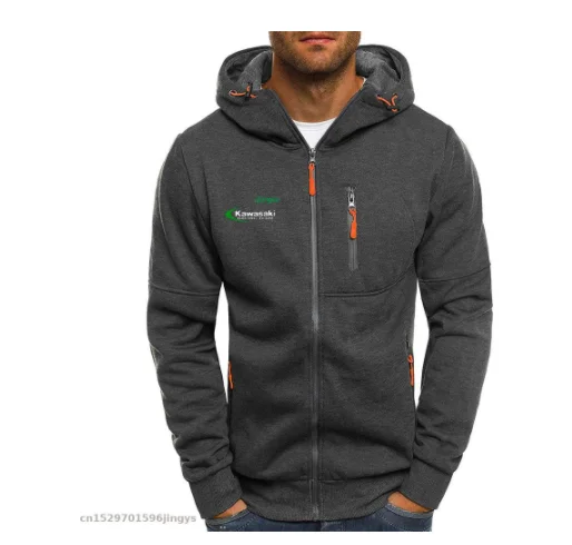 Толстовка мужская с капюшоном на молнии карманами | Автомобили и мотоциклы