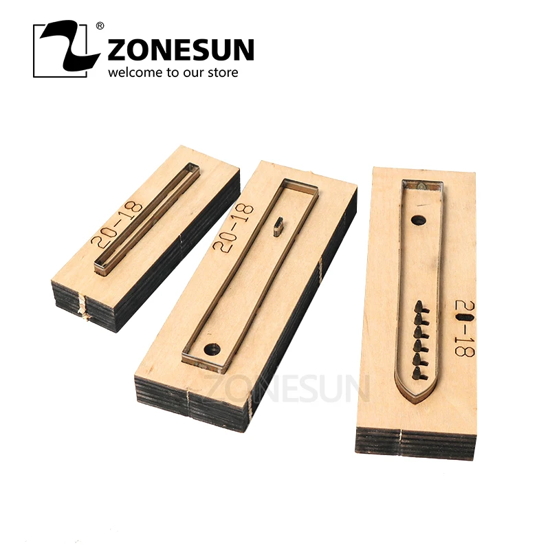 

Ремешок для часов ZONESUN 20-18 под заказ, штамповочная пресс-форма для резки кожи, для самостоятельного изготовления ремешка, деревянный шаблон