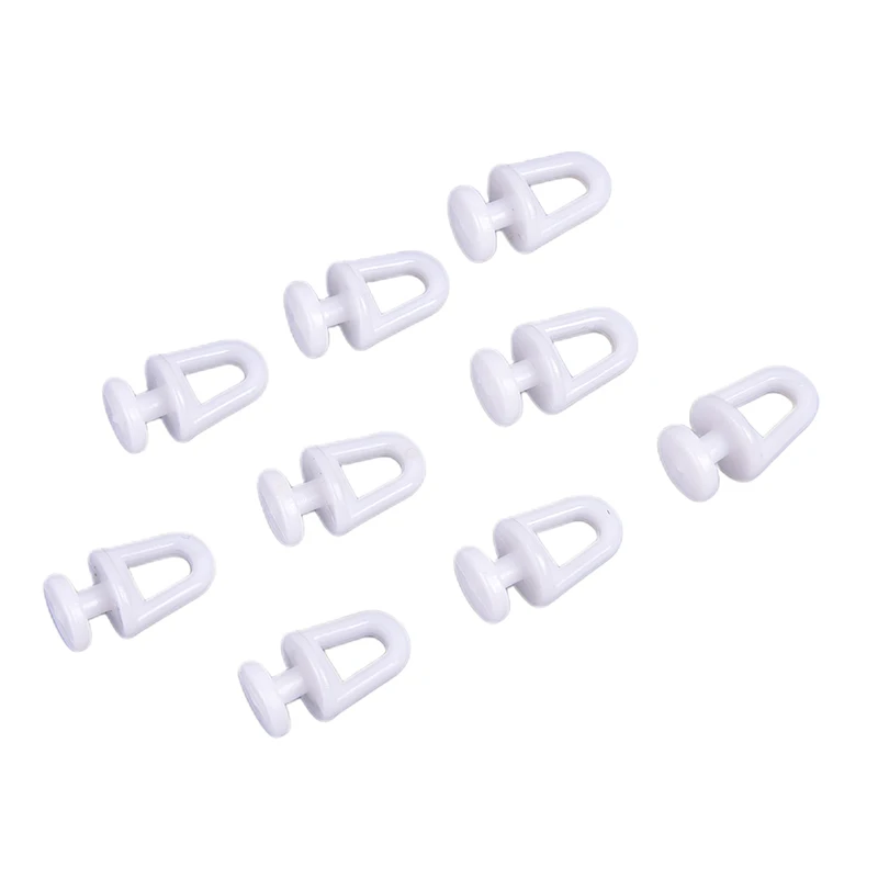 

60Pcs Plastic Rail Curtain Conveyor Hook Rollers Home Curtains Accessories